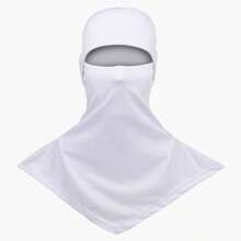 Solid Color Outdoor Headwear For Men & Women, Suitable For Cycling, Rock Climbing, Fishing, With Sun Protection, Dust Resistance, Breathable, Quick-Drying & Sweat Absorption Functions, Including Headband, Balaclava, Mask Hat - Army Green - View 2