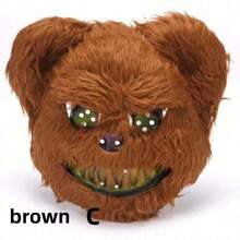 1pc Bear Face Plush Mask, Random Color And Style, Suitable For Holiday Parties, Masquerades - Multicolor - View 11