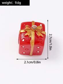 5 件/包创意圣诞礼物迷你吊坠饰品，适用于项链、钥匙扣、DIY 珠宝、日常佩戴 - 聖誕節禮物 - 查看 4