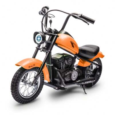 Danolapsi Kids Electric Dirt Bike,24V 250W Electric Motorcycle,Two Speed Max Up To 14MPH & 60 Minutes Continuous W/LED Light,Leather Seat,Rear Brake,E