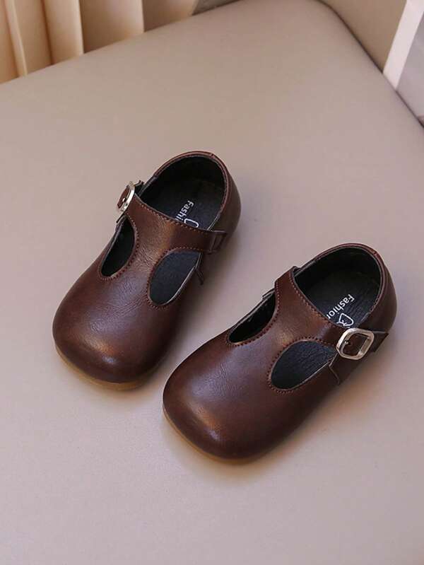 Children's Leather Shoes, Spring 2025 New Arrivals, Bowknot Princess Style, Soft Sole Toddler Girls' Flats For Kindergarten