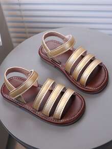 Children Flat Sandals/Fashion Princess School Campus Party Lightweight Open Toe Sandals - Gold - View 4