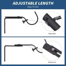 4pcs Heavy Duty Curtain Rod Brackets, Adjustable Metal Hardware Fit 1 Inch Rod, Universal For Living Room & Bedroom, Anti-Rust Wall Supports (Include Expansion Bolts) Gifts Birthday Graduation