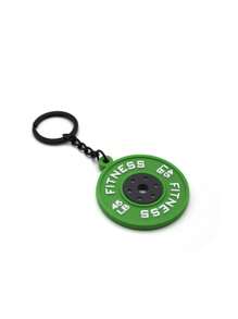 1pc Creative Cute Fitness Series Barbell Dumbbell Pendant Key Chain, Backpack Accessory - Multicolor - View 13