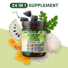 Soursop 24 In 1 Supplement - Soursop, Shilajit ,Sea Moss, Lion's Mane, Moringa All In One Dietary Supplement, Healthcare, Fitness, Natural - 預設 - 查看 4