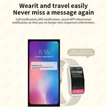 Lige 新款时尚智能运动手环 100+ 种运动模式 1.47 英寸屏幕消息驱动天气预报运动追踪 DIY 屏幕硅胶表带运动手表男女手表适用于 Android 和 IOS