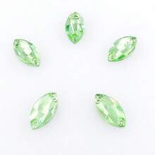 Szkło w kształcie navette, wielokolorowe, błyszczące, ręcznie robione, do szycia, kryształowe, ręcznie szyte, kryształki ozdobne, płaskie z tyłu, z otworami, klejnoty, akcesoria DIY, kamienie do przyszywania, strass do ozdabiania ubrań, sukienek, toreb, butów, broszek, kolczyków, rękodzieła