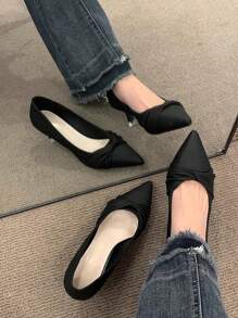 (Run Small By 1 Size) Beige Pointed Toe Women High Heel Shoes, Versatile Fit With Dresses, Slim Stiletto Heel, Low Vamp, Commuting & Work Fashion Shoes, Spring/Autumn