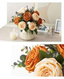 Artificial Flowers With Vase Faux Hydrangea Flower Arrangements For Home Garden Party Wedding Decoration