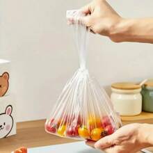 140pcs Mini Size Disposable Plastic Produce Bag, Grocery Bags For Vegetables,Fruits And Food Storage, Suitable For Household Kitchen,Outdoor Cooking And Refrigerator