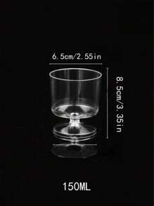 10 件/5 件烘焙工具慕斯杯 150 毫升塑料甜点杯用于装饰、生日派对、婚礼、节日、可重复使用的蛋糕制作杯 - 彩色 - 查看 2