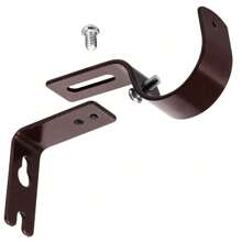 4pcs Heavy Duty Curtain Rod Brackets, Adjustable Metal Hardware Fit 1 Inch Rod, Universal For Living Room & Bedroom, Anti-Rust Wall Supports (Include Expansion Bolts) Gifts Birthday Graduation