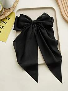 3 Pcs Women's Bow Hair Clips, Black Bow Bow Burgundy Bow Bow Hair Clips, Women's Ribbon Bow Hair Clips Ribbon Bow Binder Clips Bow Party Hair Accessories Daily Wear