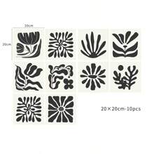 Autocollant de carreau de céramique floral vintage Matisse pour la cuisine, décalcomanie murale imperméable, cadeaux d'anniversaire, de remise des diplômes, décoration de chambre, décoration de maison, décoration murale de salle de bain, décoration de chambre à coucher, décoration de pièce, décoration de salon, décoration de maison, art mural de salon, papier peint autocollant, autocollants personnalisés, décoration de cuisine