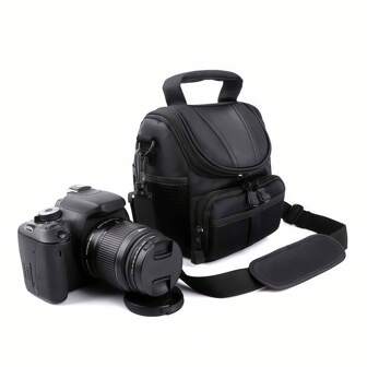 1 pieza Bolsa para cámara Nikon D40 SLR portátil y ligera, bolsa de fotografía para llevar al hombro o cruzada, bolsa de cámara digital, bolsa de hombro para cámara micro SLR, bolsa de almacenamiento para cámara digital, muy adecuada para regalos de Pascua