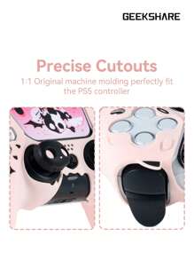 GeekShare 4pcs Skull & Demon Silicone Controller Grip Covers, With 2 Thumb Grip Caps And 1 Sticker - hồng - Xem 4