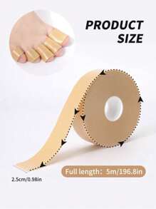 1 Roll Air Cotton Anti-Friction Heel Protector, Finger Pads, High Heel Cushion, Invisible Shoe Tape For Shoes, Ankles, Toes