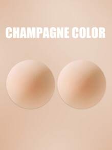 2pcs 8cm/10cm Thin Invisible Breast Petals, Party Dress Strap Nipple Cover, Waterproof Solid Silicone Bust Pads For Women - Multicolor - View 10