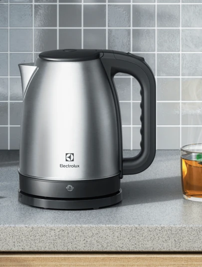  Chaleira Elétrica Bule Electrolux EEK10 1.8L Efficient com Desligamento Automático Inox p/ Mate Café