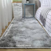 Cruel Winter Fluffy Rug, 1 Count Tie Dye Soft Floor Mat For Room Decor, Tuff Tufted Carpets For Bedroom, Decorative Carpet For Home Living Room, Home Decor, Winter Decor, Valentine's Day Gift - 紫色 - 查看 5