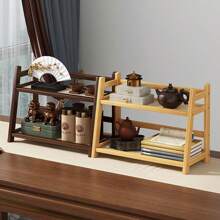 Mini Compact Bookcase, Kitchen Tea & Coffee Cup Pot Storage Display Rack