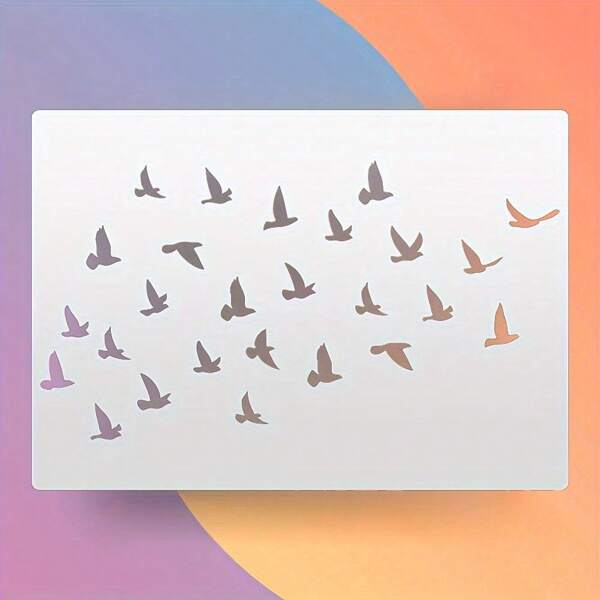 Flying Bird Template Reusable, Versatile Craft Template For DIY Projects, Furniture, Walls, Fabric & Canvas Art,Back To School,School Supplies