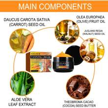 Crema bronceadora de alta calidad, ayuda para broncearse en la playa al aire libre, color trigo, color bronce, hidratante para la piel, ayuda para broncearse - 1 - Ver 6