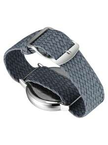 1pc Men's Casual Fashionable Quartz Watch, Round Dial For Daily Wear - Grey - View 7