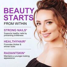 Biotin Capsules - Support Hair Growth, With Vitamin B6 B2 D3, Easy To Absorb, 120 Capsules - 1 瓶 - 查看 7