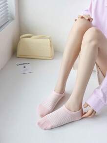 10 Pairs Women Dopamine Print Low Cut Invisible Non-Slip Liner Socks, Breathable Hidden Socks, Suitable For Everyday, Casual, Sports, Gifts, All Seasons - Multicolor - View 6