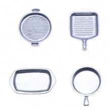 POKOJA LAND 1 Bộ 1:12 Nhà Búp Bê Mini Chảo Chiên Soong Kim Loại Nồi Trang Trí Nhà Bếp - nhiều màu - Xem 15