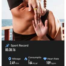 SENBONO Anillo inteligente de fitness SENBONO con rastreador de salud, monitoreo de calidad y seguimiento del sueño, para mujeres y hombres, adecuado para deportes al aire libre