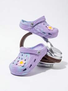 HOBIBEAR 1 Par de Chinelos Infantis Meninos e Meninas, Tamancos Fofos para Crianças Pequenas, Sandálias Multicoloridas da Moda para Praia e Uso Externo no Verão