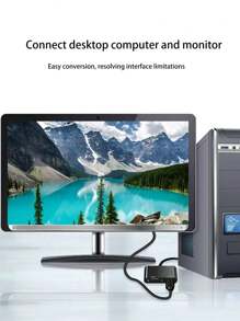 VGA zu HDTV + VGA Dual-Modus Konverter, unterstützt perfekt 1080P HD Video, erreicht nahtlose synchrone Audio- und Videoausgabe