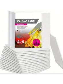 5pcs/Set High-Quality Mini Artist Canvas Panels, Suitable For Creative Painting, Sketching, Turn Your Ideas Into Masterpieces, Party Favors, Gifts