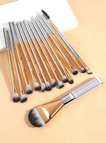 MAANGE 14pcs Professional Soft Long Aluminum Tube Makeup Brush Set,Eyelash Brush,Eyeshadow Brush, Eyebrow Brush, Blending Brush,Lip Brush,Highlight Brush,Concealer Brush,Makeup Brush For Powder Liquid Cream,For Daily Use And Travel,Makeup Accessories Gifts For Friends ﻿ ﻿ ﻿ ﻿ ﻿ - 彩色 - 查看 9