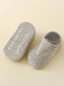 3 双婴儿防滑地板袜，圆点抓地短踝袜，纯色，可爱幼儿袜，适合新年和圣诞节 - 彩色 - 查看 8