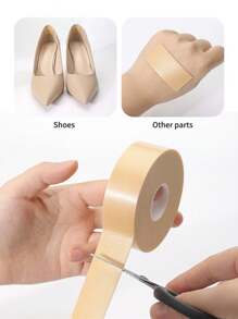 1 Roll Air Cotton Anti-Friction Heel Protector, Finger Pads, High Heel Cushion, Invisible Shoe Tape For Shoes, Ankles, Toes