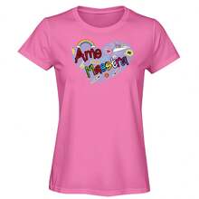 Women's 1-Piece Vinyl-Adhesive T-Shirt I Love Being A Teacher | Teacher's Day | Teachers | Slim-Fitting Garment Made Of Thin 100% Cotton Fabric