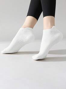 2/4 pary czarnych i białych krótkich skarpetek do jogi/pilatesu/tańca, oddychające, antypoślizgowe, miękkie i wygodne