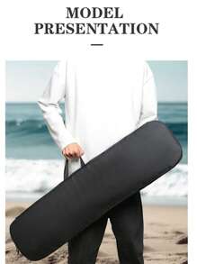 KotteSen 1pc Black 3-Section Kayak Paddle Bag, Comfortable Nylon Carry Bag, Portable Canoe Paddle Storage Case, Surfing Oar Organizer, Detachable Kayak Paddle Holder - Black - View 13