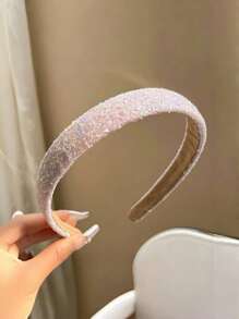 1/3pcs Glitter Headband, Sparkly Wide Hairband For Girl, Makeup Washing Fastening Hair Clip, Shiny Hair Accessories, Suitable For Daily, Casual, School Use - Multicolor - View 14