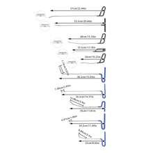 YUNRUX Dent Removal Rods Smart Repair Dent Tool Dent Removal Iron 10 Pcs Dent Removal Tool