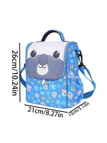 1 Pc, New Crossbody Insulation Bento Bag, Reusable Lunch Box Bag, Large Capacity Handheld Ice Pack, Convenient And Portable Storage Method, Suitable For Students, Office Workers, Picnics And Camping - Multicolor - View 12