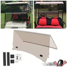 Golf Cart Fold Down Tinted Windshield Windscreen For EZGO TXT 1994-2013 2014