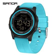 SANDA. SANDA Men's Luxury Sports Electronic Wrist Watch, Shock Resistant, Waterproof, Chronograph, Stopwatch, Alarm, Multi-Function LED Digital Watch - one-size - View 14