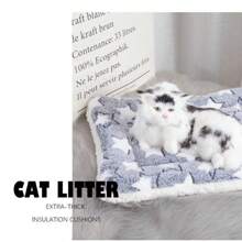 1pc Thick Soft & Comfortable Pet Mat, Especially Suitable For Cats And Dogs To Sleep On - Multicolor - View 6