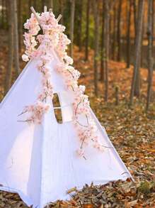 1/3/5 piezas Guirnaldas artificiales de flores de cerezo de primavera falsas de 1,8 m para decoración de fondo de boda, fiesta, habitación, pared, decoración japonesa kawaii, interior y exterior, regalos de cumpleaños, decoración, regalo, boda, artículos de boda, decoración de boda, decoraciones artificiales, regalos, fiesta de boda, decoración del hogar, rosa, rosa decorativa, estilo decorativo