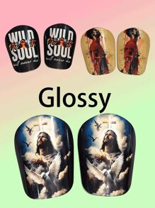 1 对定制 12*8 厘米光面护膝，高密度抗压材料，超级保护，耐用升级，男女通用设计 - 黑色 - 查看 2