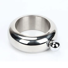 1pc Bracelet Wine Bottle Hidden Portable Wine Bottle, 3.5 Oz/100ml Stainless Steel Bangle Bottle For Wedding, Bridesmaid, Birthday, Bridal Shower, St, Patrick Party Gift, Ladies Wrist Jewelry Camping Bar Equipment